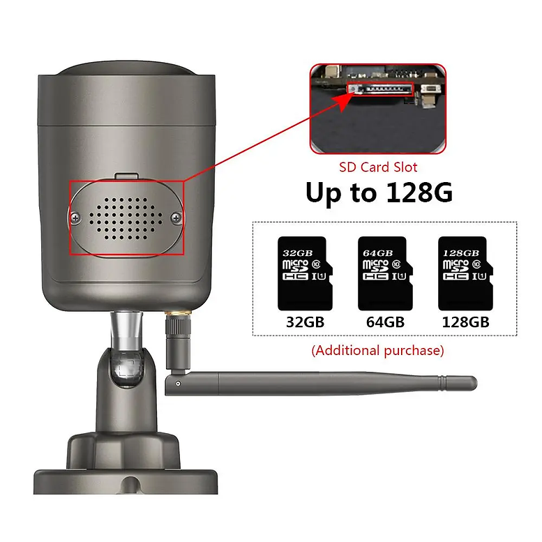 OUT.WSW613.B20P WiFi, камера за външен монтаж, 30м IR, обектив 3,2мм, SD карта