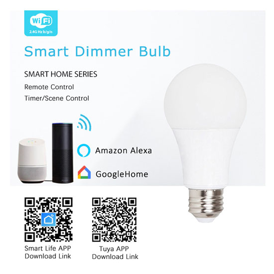 Smile Bulb10 WiFi Smart LED крушка 10 W, съвместимa с Smart Life, Tuya