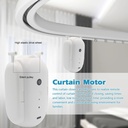 SMILE ROBO CURTAIN 2U WiFi Малък робот за двойни релсови корнизи и завеси с тегло до 5 кг, съвместим с Tuya, Smart Life