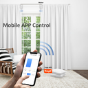 SMILE ROBO CURTAIN 2U WiFi Малък робот за двойни релсови корнизи и завеси с тегло до 5 кг, съвместим с Tuya, Smart Life