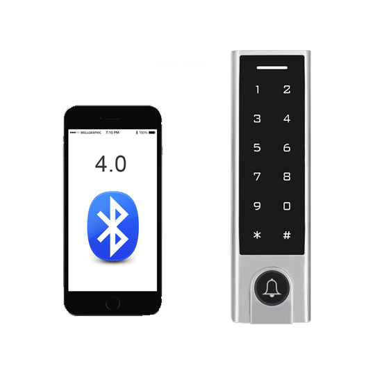 Bluetooth  контролер за достъп със сензорна клавиатура и четец