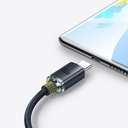Crystal Shine 2 m дата кабел и бързо зареждане100W  USB A/USB C