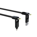 XLS01R Кабел Rolling Square inCharge XL 30 см черен