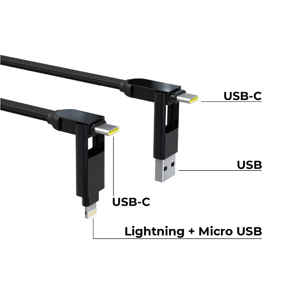 XLS01R Кабел Rolling Square inCharge XL 30 см черен