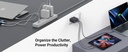 Бързо зарядно устройство Ugreen PPS 65W USB, 3x USB Type C, QC 3.0 Power Delivery (UK щепсел), черно