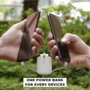 TAU01R Rolling Square TAU Powerbank Черен