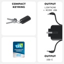 TAU01R Rolling Square TAU Powerbank Черен
