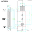 RGAC-8103F-Y-D Електронна брава с пръстов отпечатък, карта и код , инокс