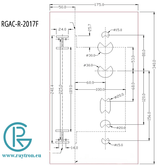 RGAC-2017F-Y-D Електронна брава с пръстов отпечатък, карта и код