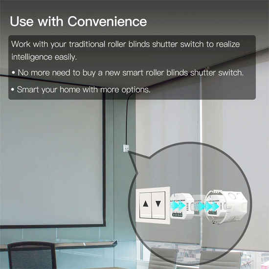 SMILE CURTAIN WiFi модул за контрол на завеси и ролетни щори, 220V
