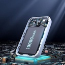 Joyroom power bank 10000mAh 20W Power Delivery Quick Charge magnetyczna wireless Qi charger 15W for iPhone MagSafe compatible white