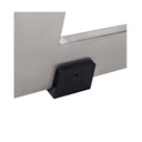 COMPACT М LS Стоманена сгъваема поставка за багаж с кожени ленти