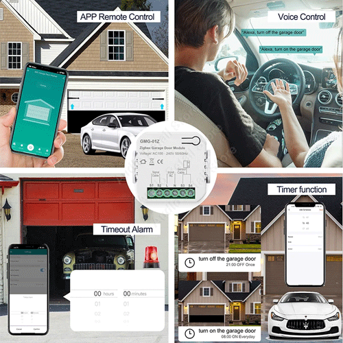 SMILE GARAGE G-01Z ZigBee контролер за управление на гаражни врати комплект с магнитен контакт