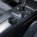 Зарядно за кола Acefast 90W USB Type C, 3xUSB, с конектор за запалка и измервателен уред за зареждане.