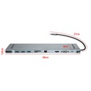 Baseus, Enjoyment многофункционален хъб 10 в 1 за MacBook и компютри с порт USB-C, сребрист, CATSX-F0G