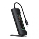 Satechi USB-C хибриден многопортов адаптер със SSD корпус черен