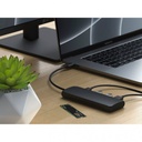 Satechi USB-C хибриден многопортов адаптер със SSD корпус черен