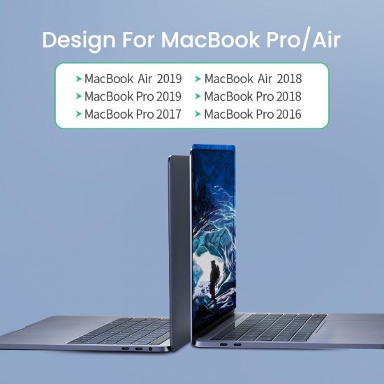 Ugreen многофункционален HUB 2x USB Type C към USB Type C PD (Thunderbolt 3, 100W, 4K @ 60 Hz, 10 Gbps) / HDMI 4K @ 30 Hz / 3x USB 3.0 за MacBook Pro / Air сив