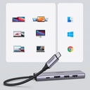 Ugreen,  Многофункционален HUB USB Type C, сив, 60384 CM511
