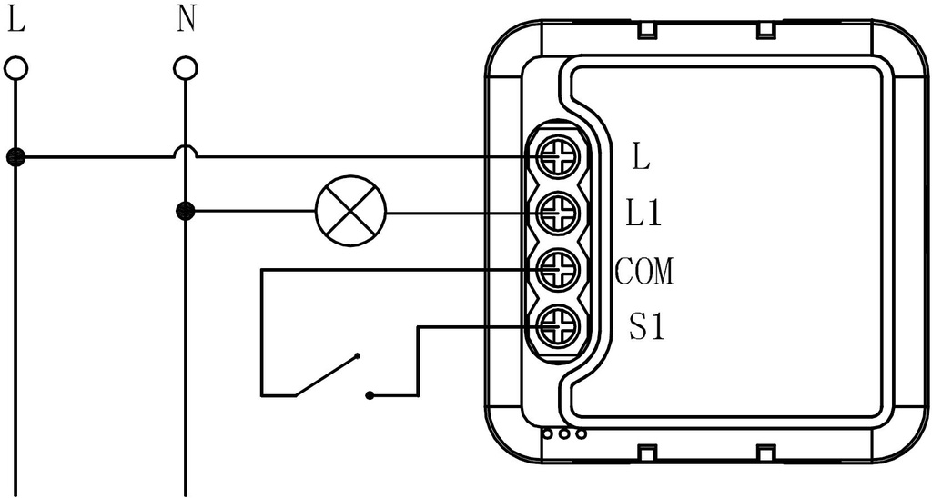 Smile Mini Zigbee електрически превключвател с едно реле монтира се в стандартна ел. конзола,  220V, Съвместим с Smart Life, Tuya дву проводно окабеляване (без нула застари инсталации)