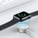 Joyroom S-IW004 кабел с индукционно зарядно за Apple Watch 1.2m бял
