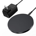 T590-F Индукционно зарядно устройство Choetech 10W под плот + зарядно за ЕС със захранващ кабел черно