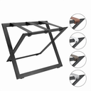 COMPACT М LS Стоманена сгъваема поставка за багаж с кожени ленти
