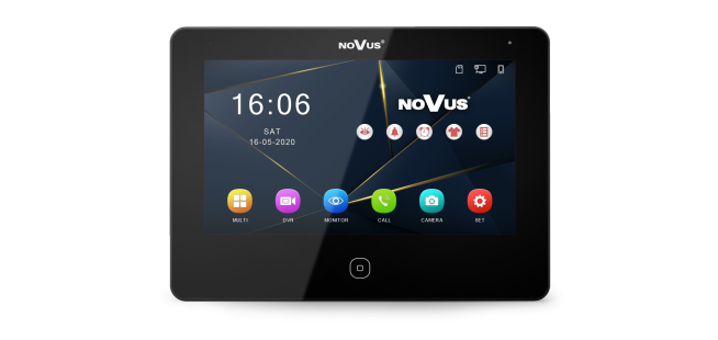 NVE-MV107WIFI-B IP 7" LCD монитор за видеодомофон, двупроводна видеодомофонна система