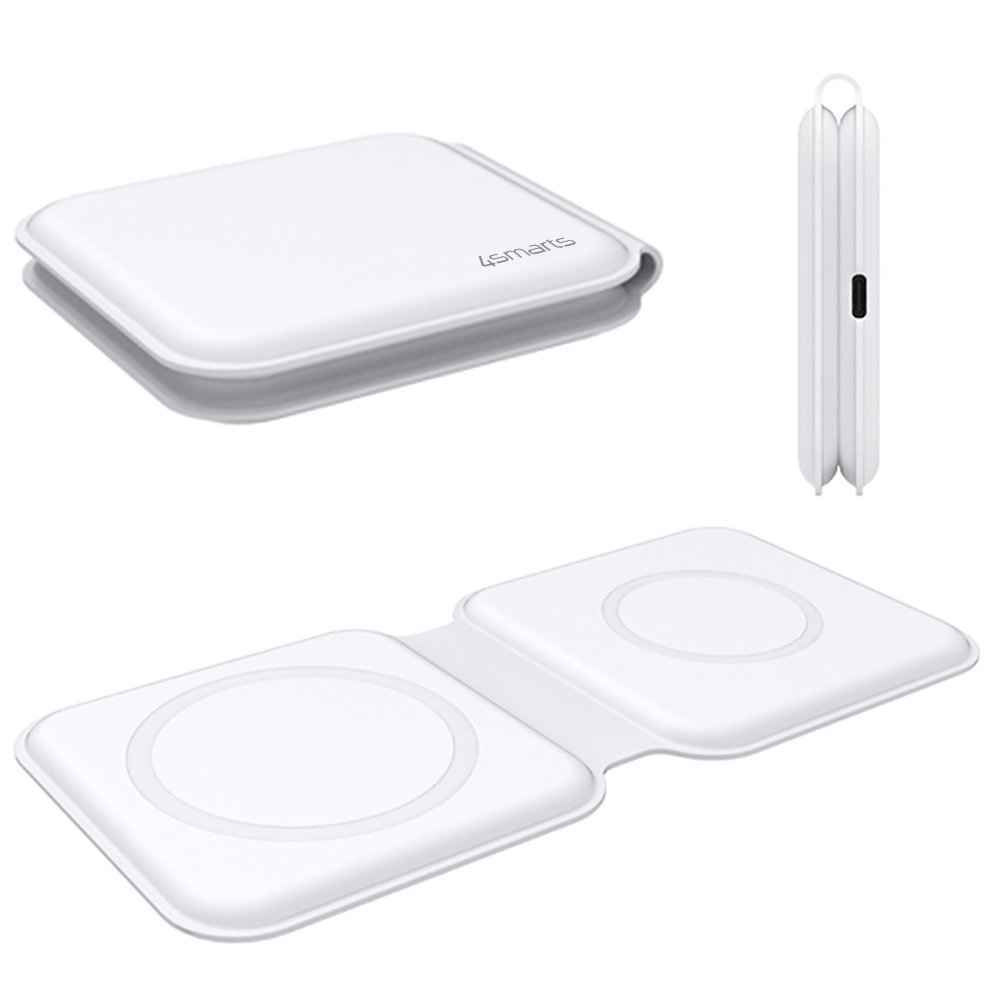 Безжично зарядно устройство UltiMAG DuoFold 15W с USB-C кабел