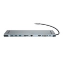 Baseus, Enjoyment хъб 10 в 1, USB-C, докинг станция за лаптоп, сребрист, CATSX-F0G