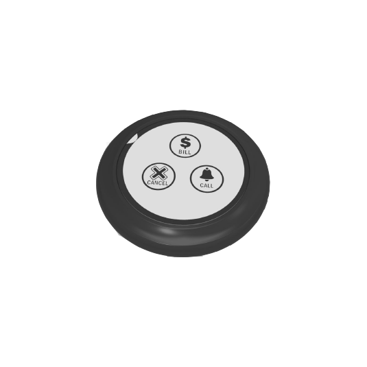 RGRS-C-T303 Безжичен повиквателен бутон 3 функции, черен