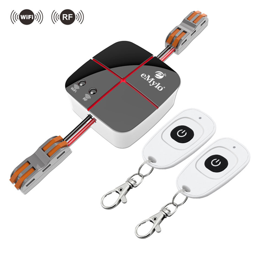 TURTLE_BASIC_LV_RF WiFi+RF електрически превключвател с едно реле, 5-24V, Smart Life, Tuya