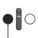 EKIT01R Rolling Square EDGE Full Kit magnetic phone holder wireless charger Edge light Grey