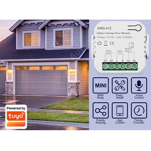 [4640000002] SMILE GARAGE G-01Z ZigBee смарт контролер за моторизирана гаражна врата