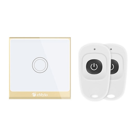 [460000011] SMILE THOUCH 1 RF WiFi Single touch light switch with remote control