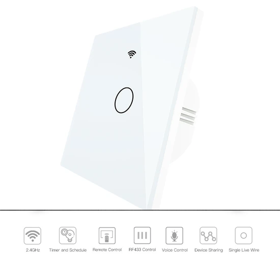 [460000050] SMILE WIFI+ RF Single light switch