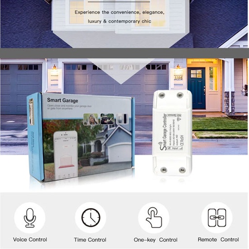 [460000025] SMILE GARAGE WiFi модул ,смарт контролер за моторизирана гаражна врата Tuya, Smart life