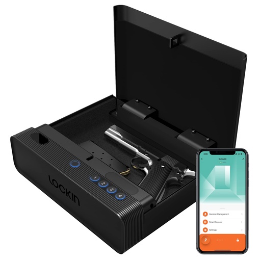 [460000099] Lockin Smart сейф за съхранение на оръжие и ценности съвместим с Tuya/Smart Life