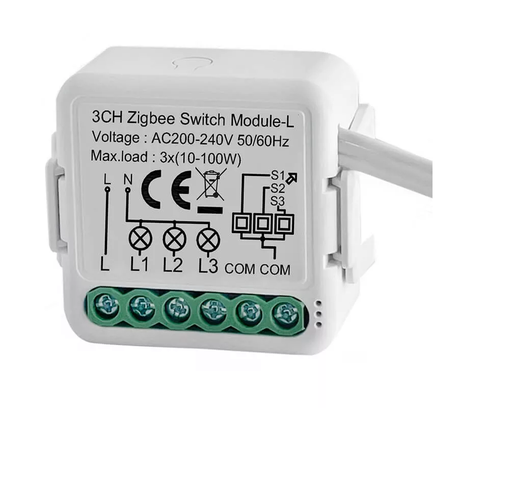 [460000074] SMILE MINI ZB3  Zigbee смарт реле с дистанционно управление, 3 релета, смарт реле за осветление