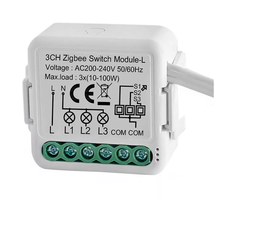 [460000074] SMILE MINI ZB3  Zigbee electrical switch with 3 relays 