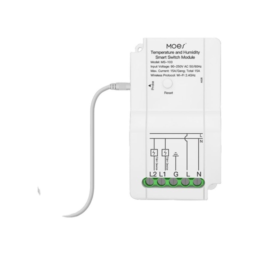 [460000102] SMILE WM103 WiFi relay module for temperature and humidity monitoring and control