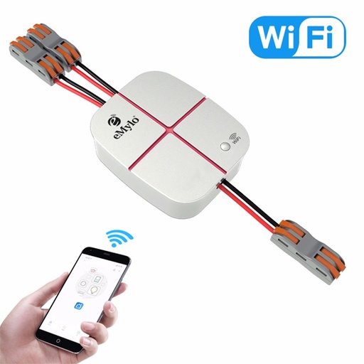 [460000003] TURTLE_DUAL_LV WiFi Smart Switch with Two Relays, 5-24V, Smart Life, Tuya